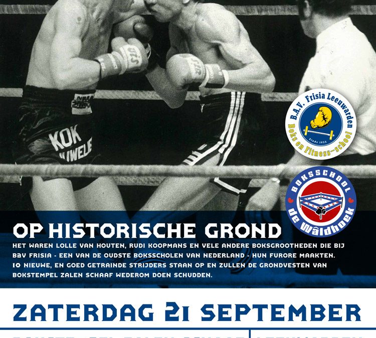 Boksgala 2019 op historische grond